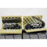 Two boxed Conrad LE Mercedes Benz 1955 Racing Car Transporter with Car diecast modles to include ref