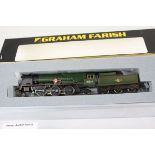 Boxed Graham Farish 372302 Merchant Navy Class 35028 BR Lined green late crest Clan Line locomotive