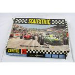 Boxed Triang Scalextric 31 Set with both slot cars, track etc, unchecked with a tatty box