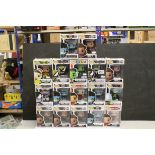 17 x Boxed Funko Pop figures to include 4 x 80 Years Black Widow, Spider-Man, Breaking Bad, La