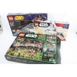 Star Wars Lego - Three boxed Star Wars Lego sets to include 10236 Ewok Village 7659 Imperial Landing