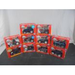 Ten boxed Britains 1/32 tractor models to include 9441 Massey Ferguson 3680, 9440 JCB Fastrac