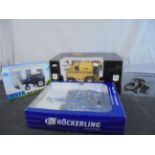 Four boxed diecast farming models to include ROS Collection Gold New Holland TX66, ltd edn Imber