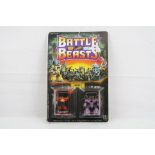 Scarce carded Hasbro Battle Beasts Series 1 figure set, vg condition with slight card bend and small