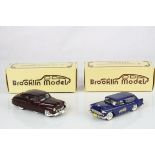 Two boxed 1:43 Brooklin Models white metal models to include BRK 26X 1955 Chevrolet Nomad Van '