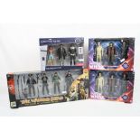 Three boxed BBC Doctor Who collector figure sets to include 2 x The 1970s & The Two Doctors plus a