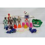 The Real Ghostbusters - Six Kenner figures to include set of 4 original Ghostbusters all with proton