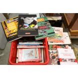 Collection of toy related books and catalogues (2 boxes)