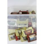 Collection of 60 boxed Matchbox models of Yesteryear diecast models in red and cream boxes