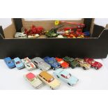 31 Circa 1960s play worn diecast models to include Corgi and Dinky, featuring road, commercial and