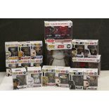 17 Boxed Star Wars Funko Pop figures to include Exclusive 198 Porg, Movie Moments x 2 (264 & 265)