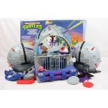 Teenage Mutant Ninja Turtles - Boxed Playmates Bandai TMNT Technodrome, near complete, box is poor