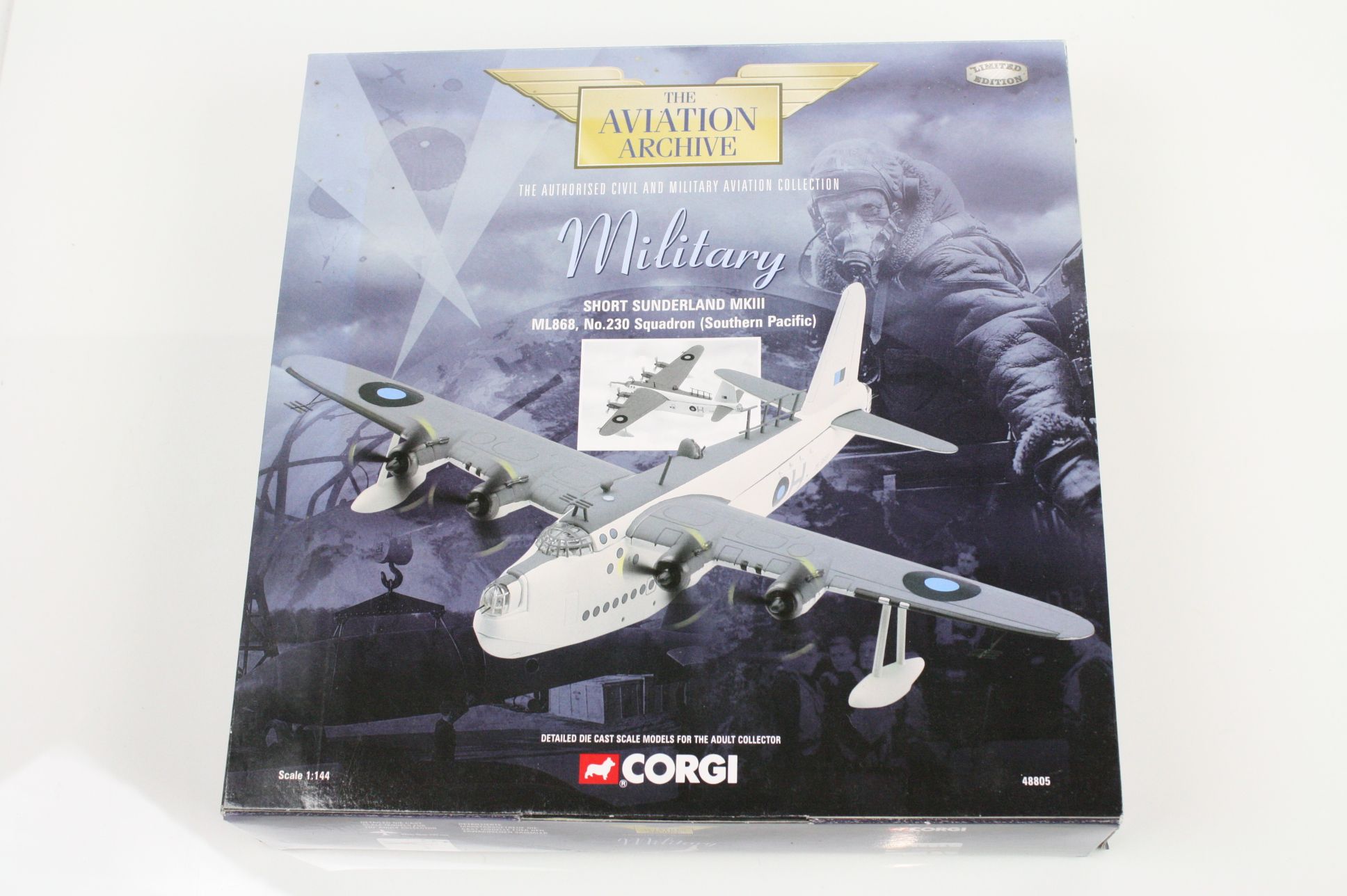 Five boxed ltd edn Corgi The Aviation Archive model planes to include Military x 3 (48805 Short - Image 3 of 12