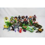 Teenage Mutant Ninja Turtles - 14 original Playmates TMNT figures plus toys and accessories