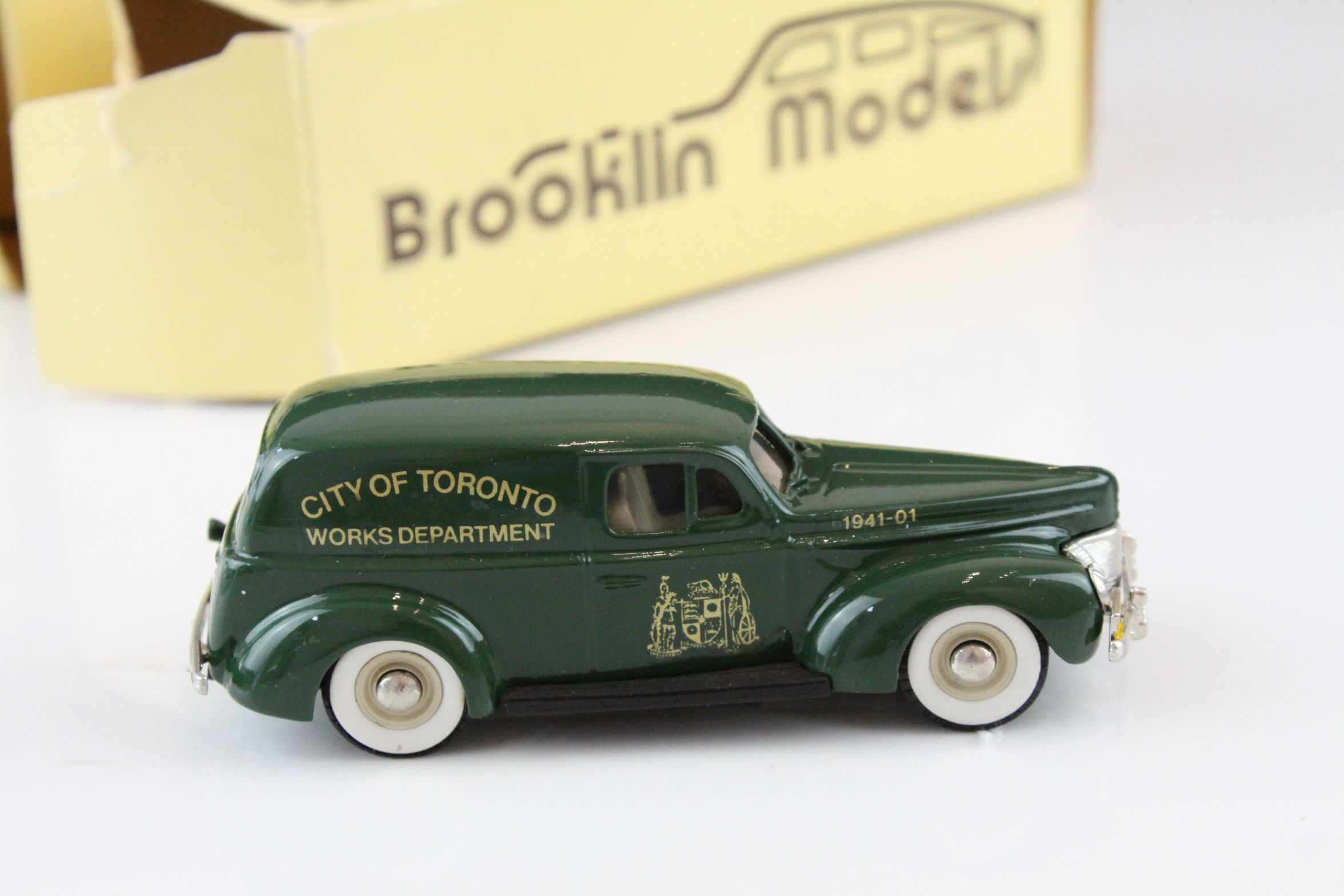 Four boxed 1/43 Brooklin Models metal models to include NO 9 1940 Ford Sedan Delivery, 13a 1957 Ford - Image 5 of 16