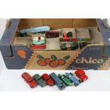 Collection of 30 play worn Dinky diecast models, circa mid 20th C, to include Mobilgas Tanker, 108