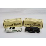 Two boxed 1/43 Brooklin Models metal models to include special issue No 26 1955 Chevrolet Nomad