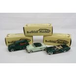 Three boxed 1/43 Brooklin Models metal models to include BRK51X 1951 Ford Victoria Modelex 1995,