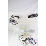 Collection of fourteen unboxed 1:18 scale diecast racing car models, to include Maesto, Chrono