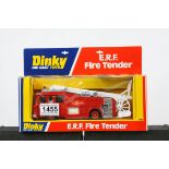 Boxed Dinky 266 ERF Fire Tender diecast model, excellent and appearing unremoved from box