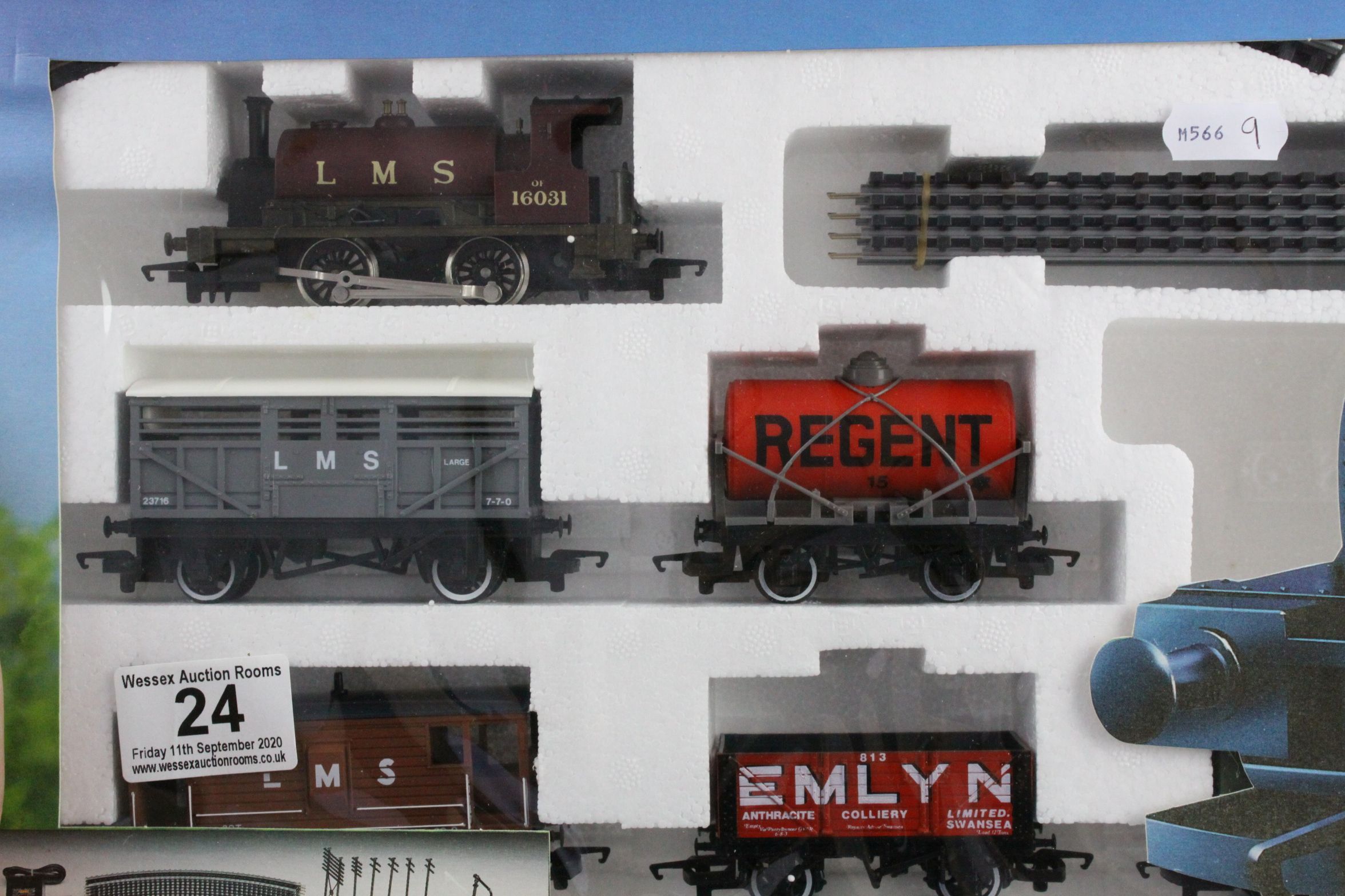Boxed Hornby OO gauge R691 Midland Belle electric train set with LMS 0-4-0 locomotive, rolling - Image 2 of 7