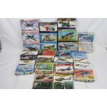 26 Boxed and unbuilt plastic model aircraft kits to include Heller, Crown, Novo, Airfix, Revell, LS,