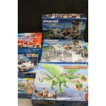 Collection of 6 x Playmobil sets to include Dragons, Knights & Top Agents, Set No. 9458, 6002 x 2,