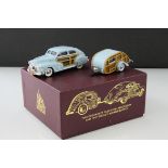 Boxed 1:43 Brooklin 1948 Chevrolet Fleetline Aerosedan and 1947 Wesley Slumbercoach set Wessex Toy