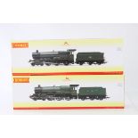 Two boxed Hornby OO gauge DCC Ready locomotives to include R3209 BR 4-6-0 Grange Class Bucklebury