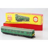 Boxed Hornby Dublo 2250 Electric Motor Coach Brake/2nd (2 rail), with paperwork and appearing in