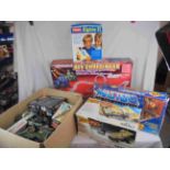 Large quantity of toys and games to include boxed Kikko r/c 16617 Dune Tiger, boxed Masters of the