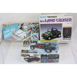 Three boxed r/c models to include 1/16 Tandy Mini Land Cruiser, Fun Dimensions The Incredible