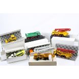 Seven boxed Conrad diecast construction models to include 4315, 60/4 x 2, 3280, 186/4, 90/8, diecast