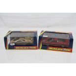 Two boxed / cased ltd edn Scalextric slot cars to include C2228 Red Jaguar XJ220 1999 Retailer Range