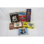 Six boxed and unbuilt plastic model kits to include Nitto 1/12 Honda Gorilla, Airfix 1/6 Skeleton,