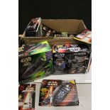 Star Wars - Four boxed 1990s Kenner vehicle / figure sets to include A Wing Fighter, Jabba the