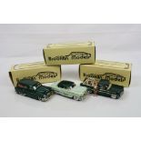 Three boxed 1/43 Brooklin Models metal models to include BRK 46x 1959 Chevrolet El Camino Modelex