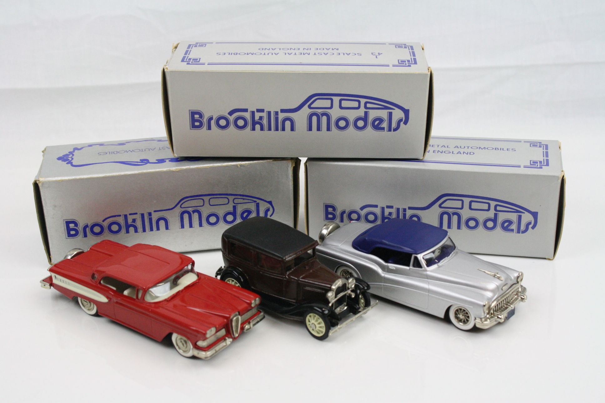 Three boxed 1/43 Brooklin Models metal models to include BRK 22X 1958 Edsel Citation Brooklin - Image 2 of 7