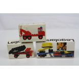 Lego - Three boxed Legoland sets to include sealed 601 Tow Truck, 606 Tipper Lorry and 665 Mobile
