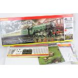 Boxed Hornby OO gauge R1019 Flying Scotsman electric train set, complete with locomotive, plus a