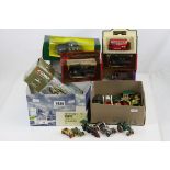 Seven boxed diecast models to include Corgi Fighting Vehicles 66501, Verem 9022 Sherman M4 A3 etc