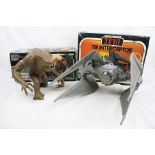 Star Wars - boxed Return of the Jedi Tie Interceptor vehicle (loose parts) missing side end flaps