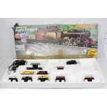 Boxed Hornby OO gage Eight Freight electric train set, incomplete but containing locomotive and 9