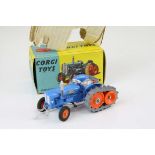 Boxed Corgi 54 Fordson Power Major with Roadless Half Tracks diecast model in excellent condition,