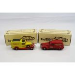 Two boxed Brooklin Models 1:43 metal models to include BRK 16X 1935 Dodge Van Old Toyland Show