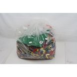 Large quantity of circa 1980s/90s Lego brick, accessories and minifigures