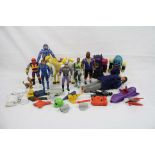 Retro figures - Group of late 80s early 90s action figures to include Defenders of the Earth,