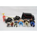 A Team - Group of figures and vehicles to include 3 x Cannell figures, 2 x Galoob figures, Echo