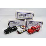 Three boxed ltd edn 1:43 DC-26C Shell Tow Plow '53 Chev with duals, DC-26B 1953 Chevrolet Pick Up (