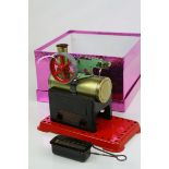 Mamod Minor No 2 Live Steam Stationary engine with custom box, very good condition, with custom